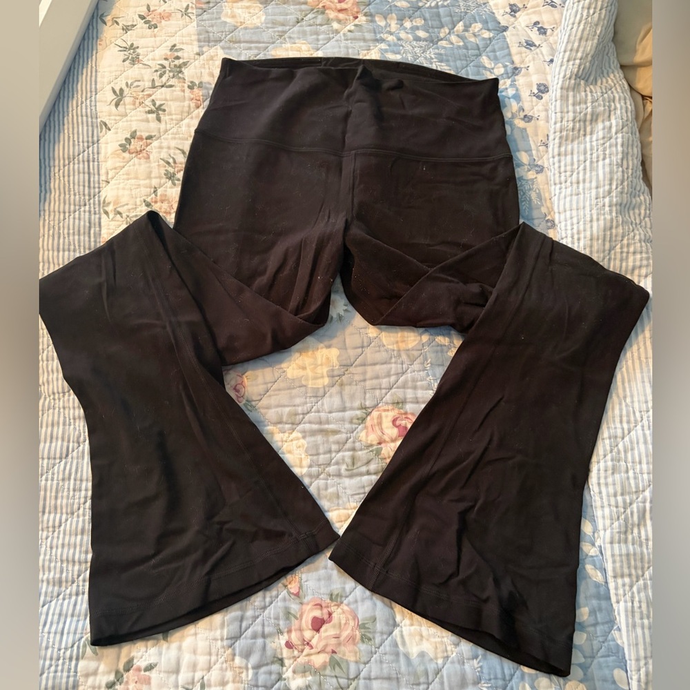 Lululemon Size 10 Flared Align Leggings - square dot, newer style